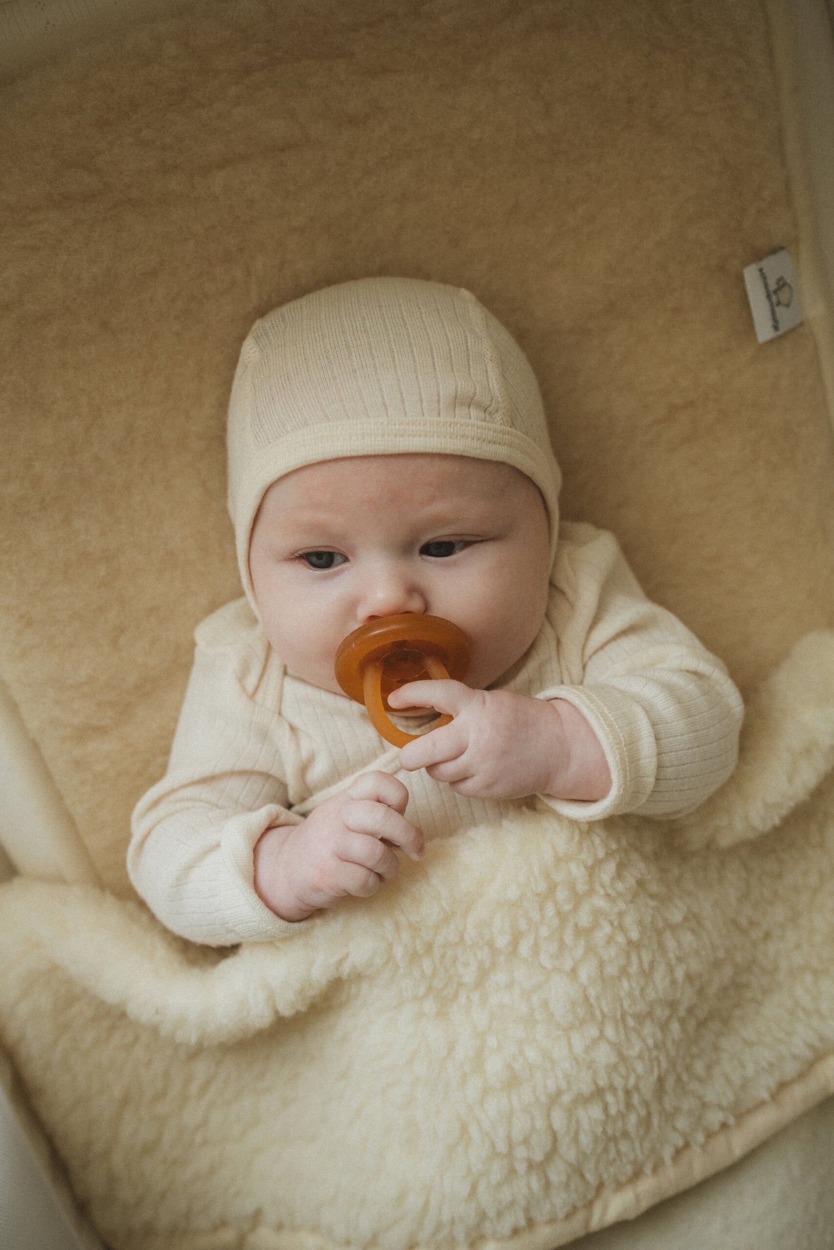 Cradle Blanket - Merino Wool | Beige