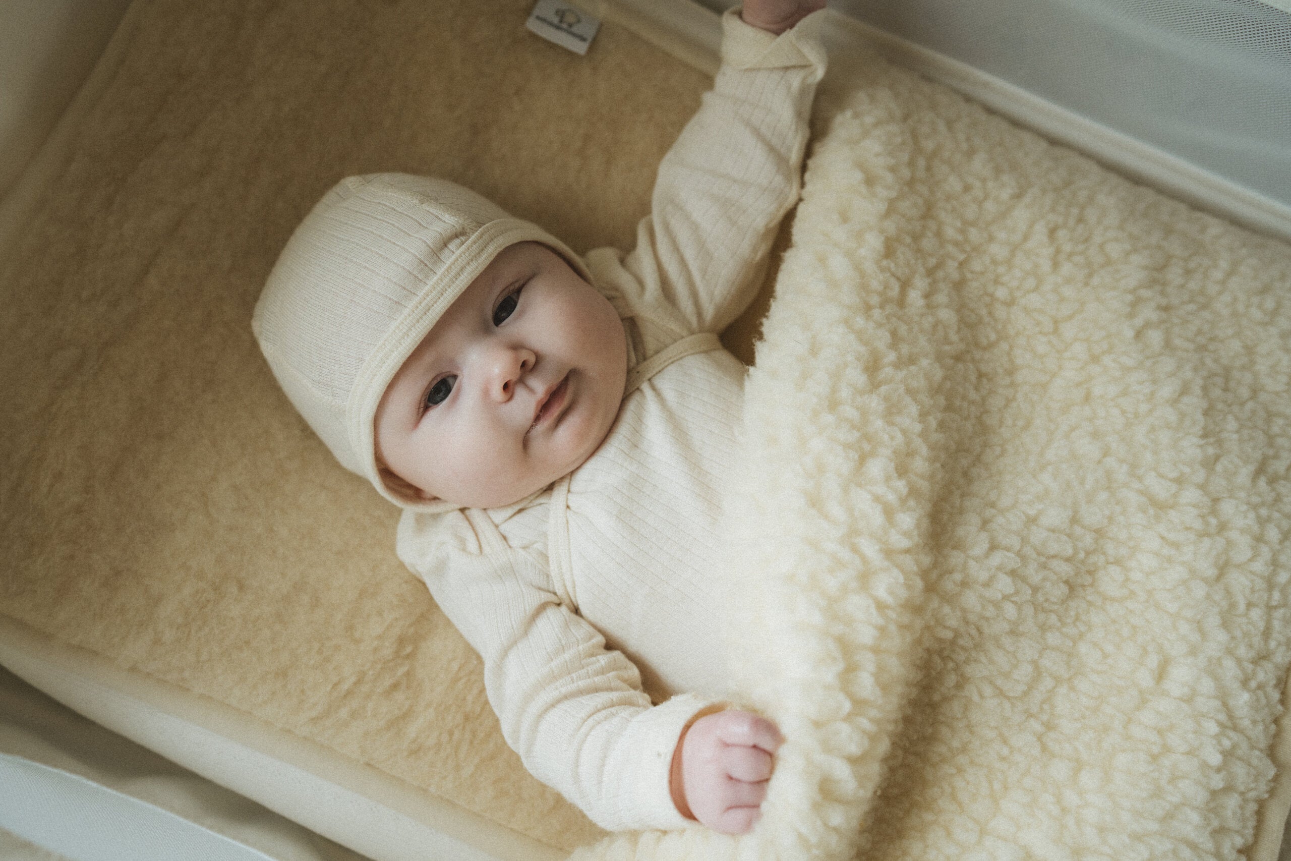 Cradle Blanket - Merino Wool | Beige