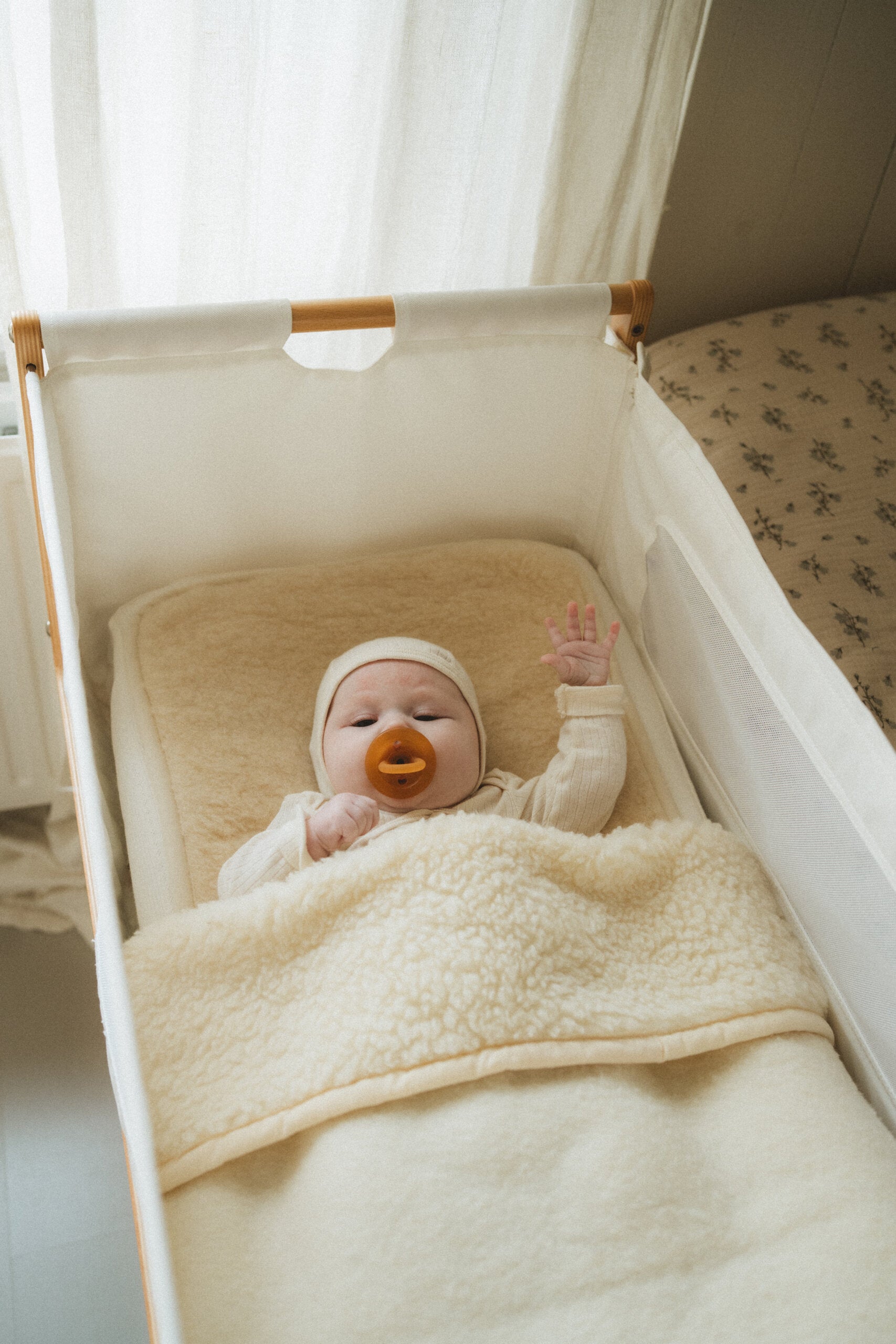 Cradle Blanket - Merino Wool | Beige