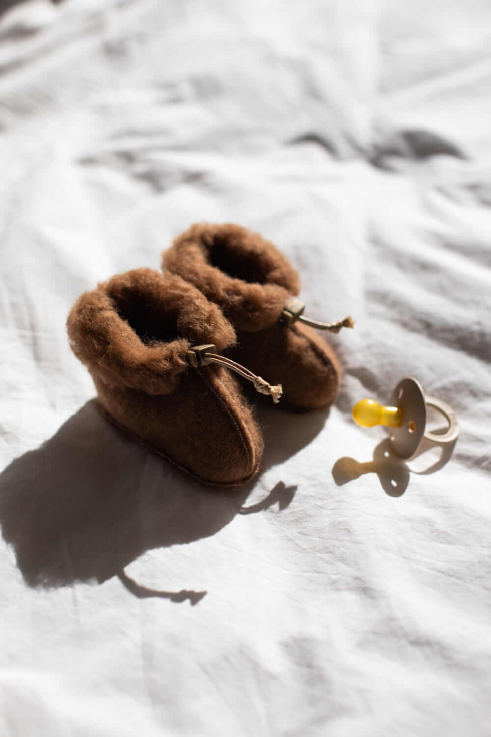 Slippers - Merino wool | Brown